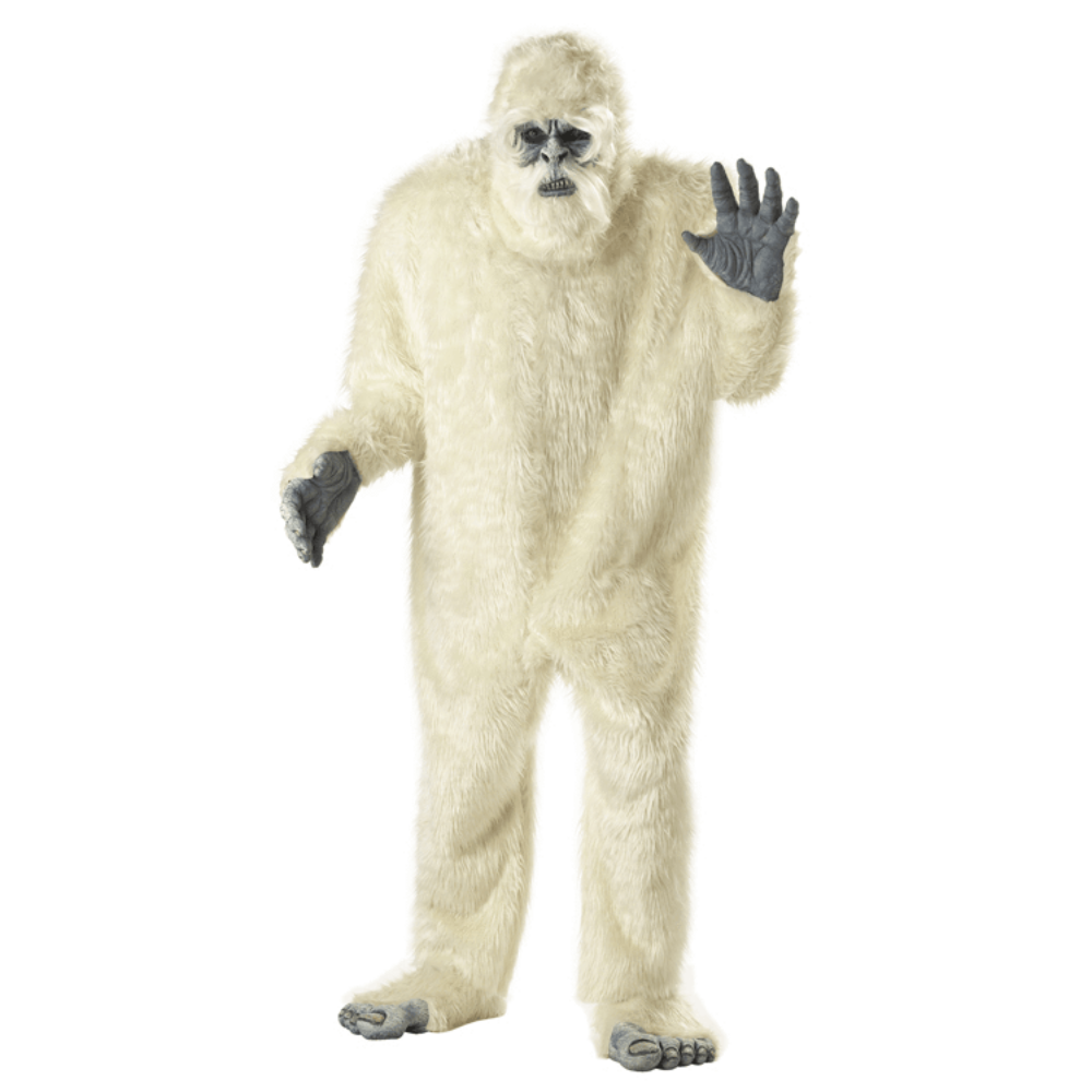 Abominable Snowman Adult Costume w/ Mask , Hands & Feet