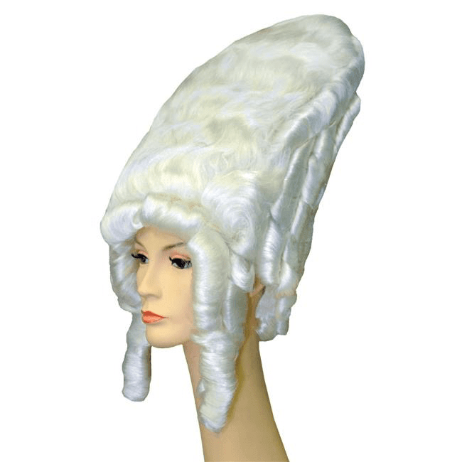 White Madame De Pomp Wig