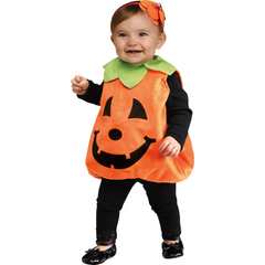 Pumpkin & Black Cat Toddler Tunic Costume