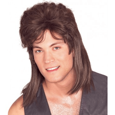 One Size Fits Most Men’s Adult Mullet Wig