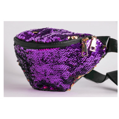 Purple Sequin Fanny Pack