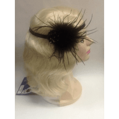 1920’s Art Deco Headwrap With Glass Beading
