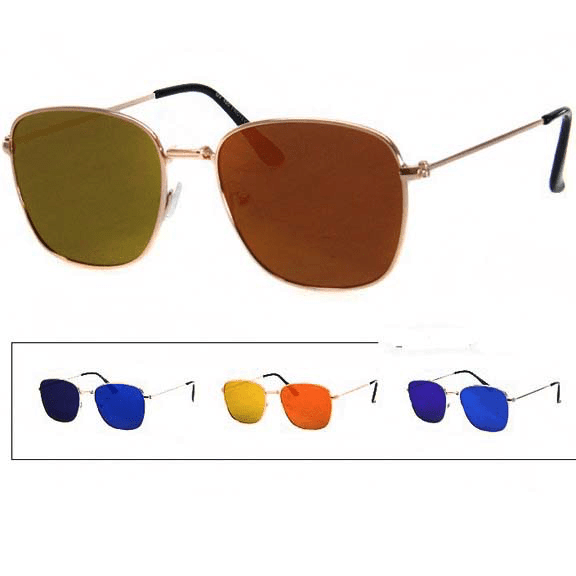 Square Aviator Revo Lens Sunglasses
