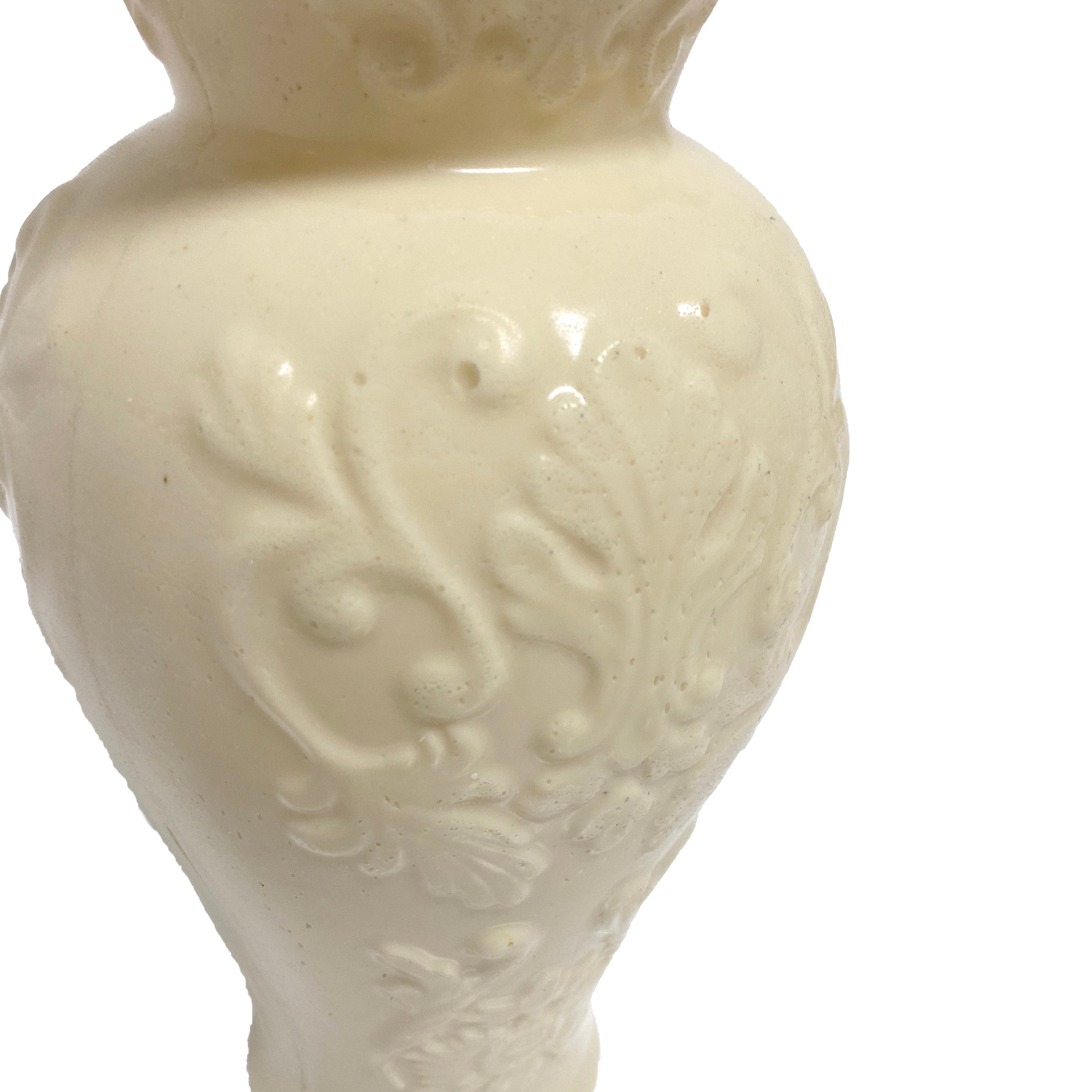 SMASHProps Breakaway Large Georgian Vase 7.5 Inch - WHITE - White Opaque
