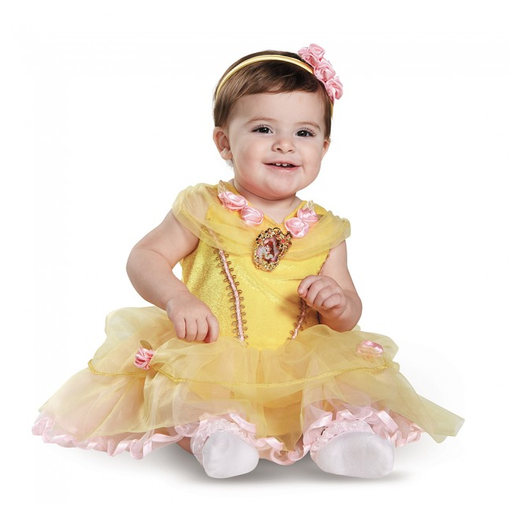 Deluxe Princess  Belle Infant Costume with Floral Detail