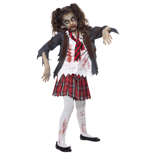 Zombie School Girl Kids Costume