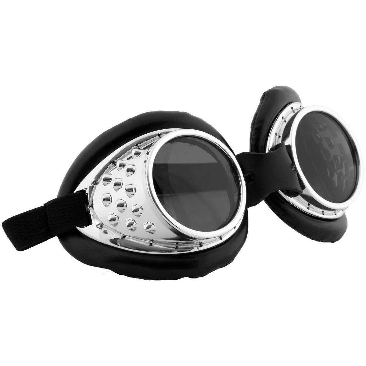 Silver Radioactive Aviator Goggles