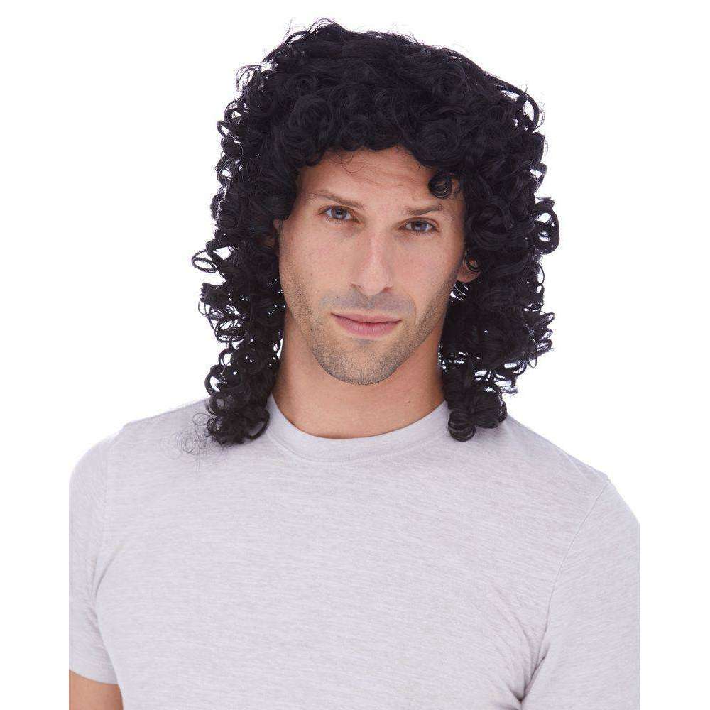 Black Shoulder Length Curly Character Unisex Wig