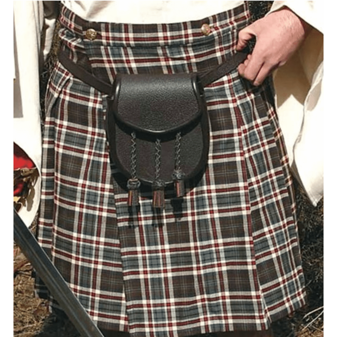Scottish Man's Brown Wool Kilt