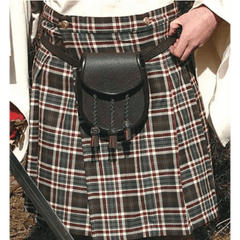 Scottish Man's Wool Kilt (Brown)