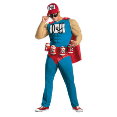 Simpsons Duffman Muscle Adult Costume Standard Size