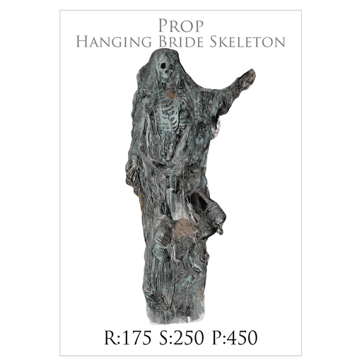 Hanging Bride Skeleton Prop