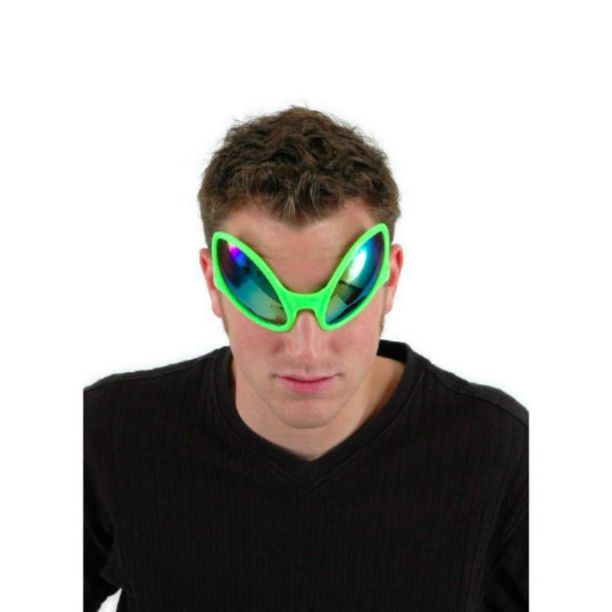 Green Alien Eyes Close Encounter Glasses