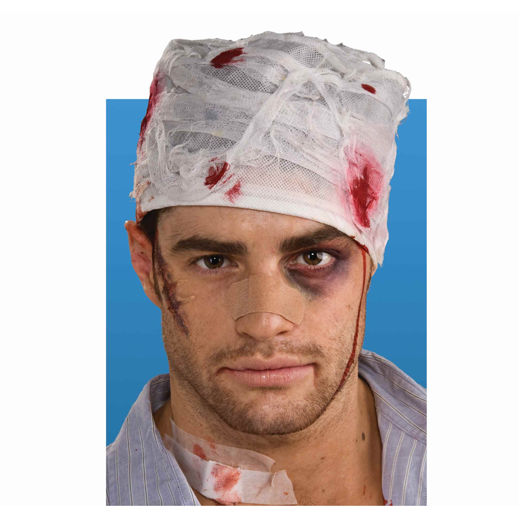 Halloween Bloody Head Bandages Adult Costume Accessory