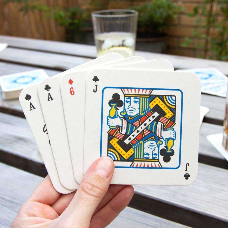 Playing Card Drink Coasters