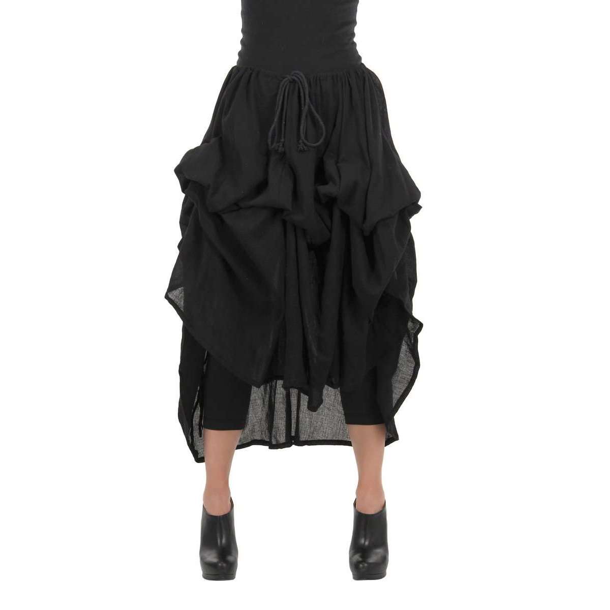 Black Parachute Skirt