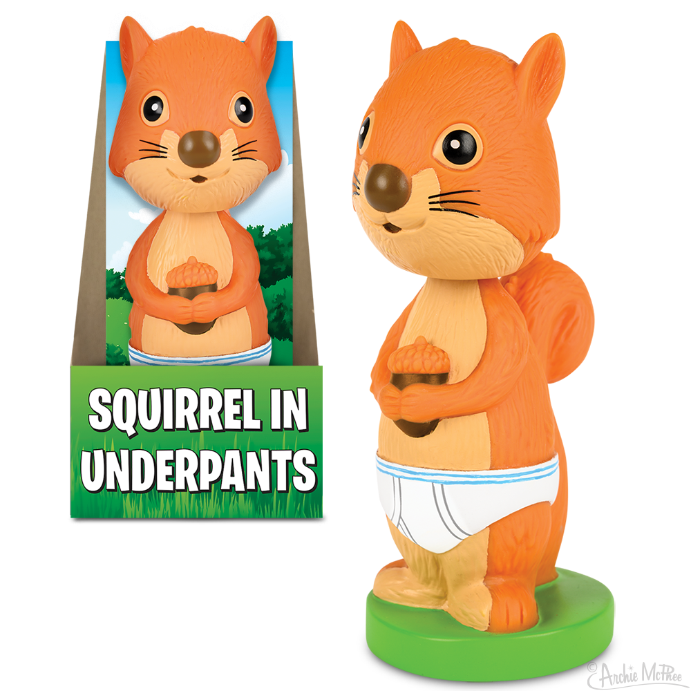 Squirrel In Underpants Nodder