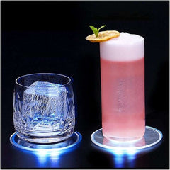 6 Pack Round Ultra Thin LED Drink Coasters