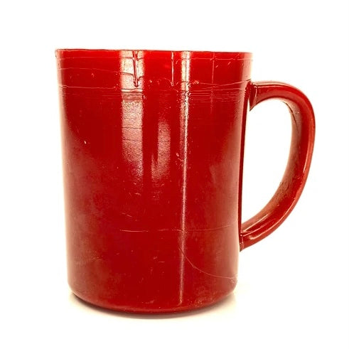 SMASHProps Breakaway Mug & Saucer Set - RED opaque - Red,Opaque