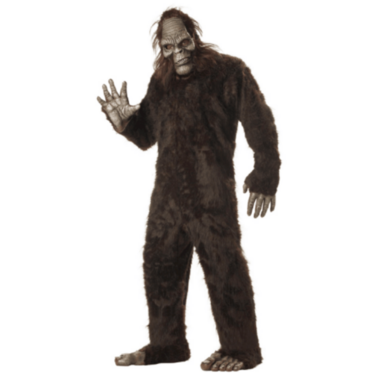 Deluxe Big Foot Adult Costume with Matching Mask