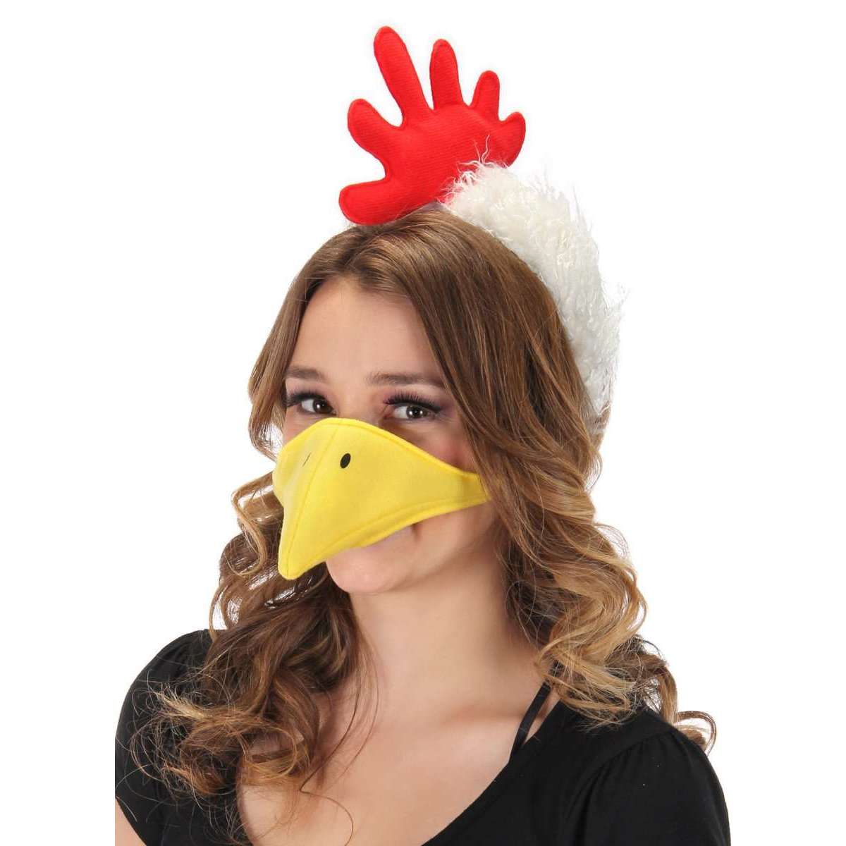 Chicken Plush Headband & Beak Kit