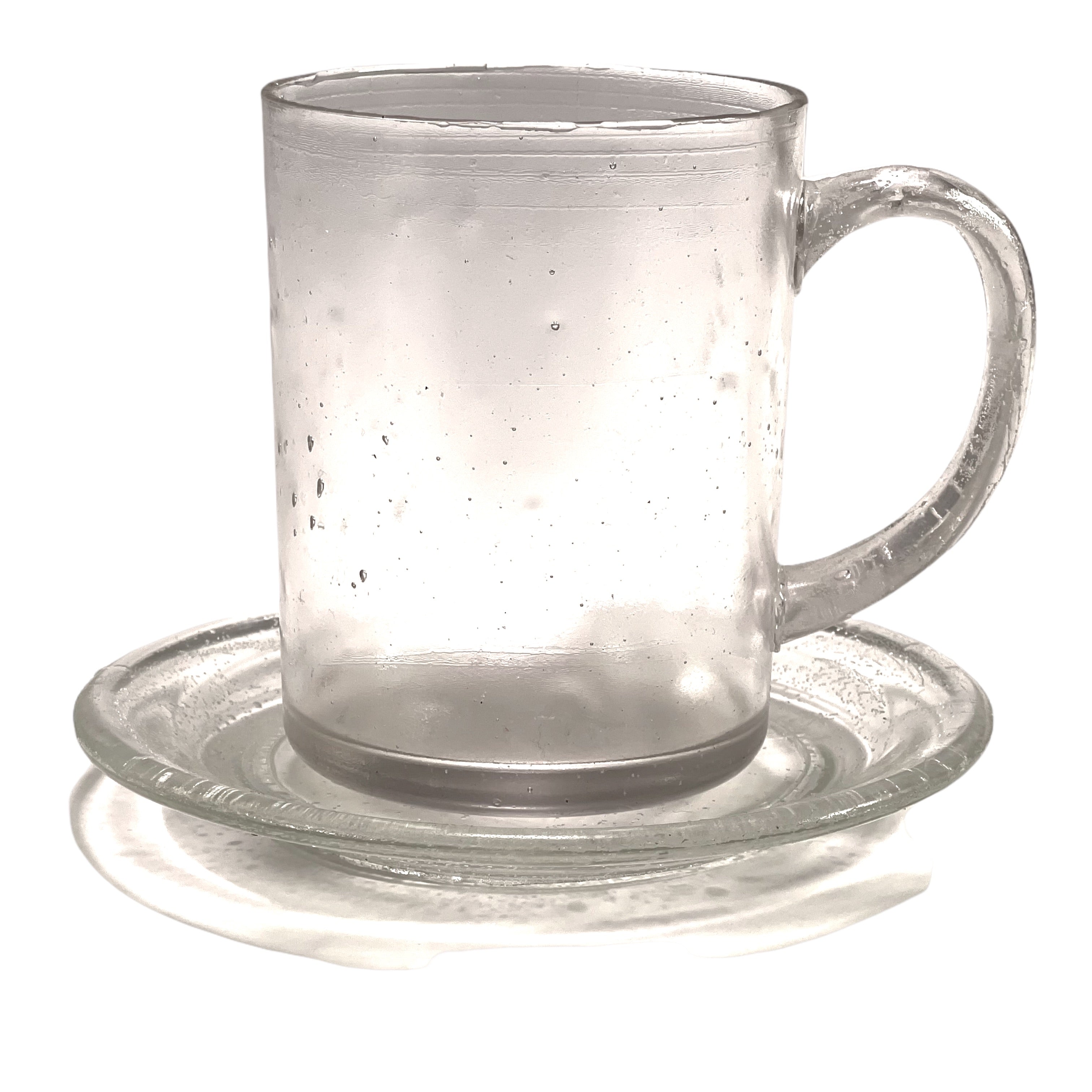 SMASHProps Breakaway Mug & Saucer Set - CLEAR - Clear,Translucent