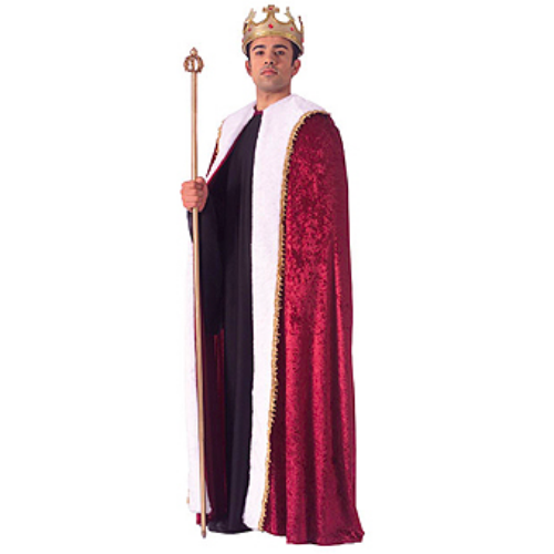 Burgundy King's Adult Robe