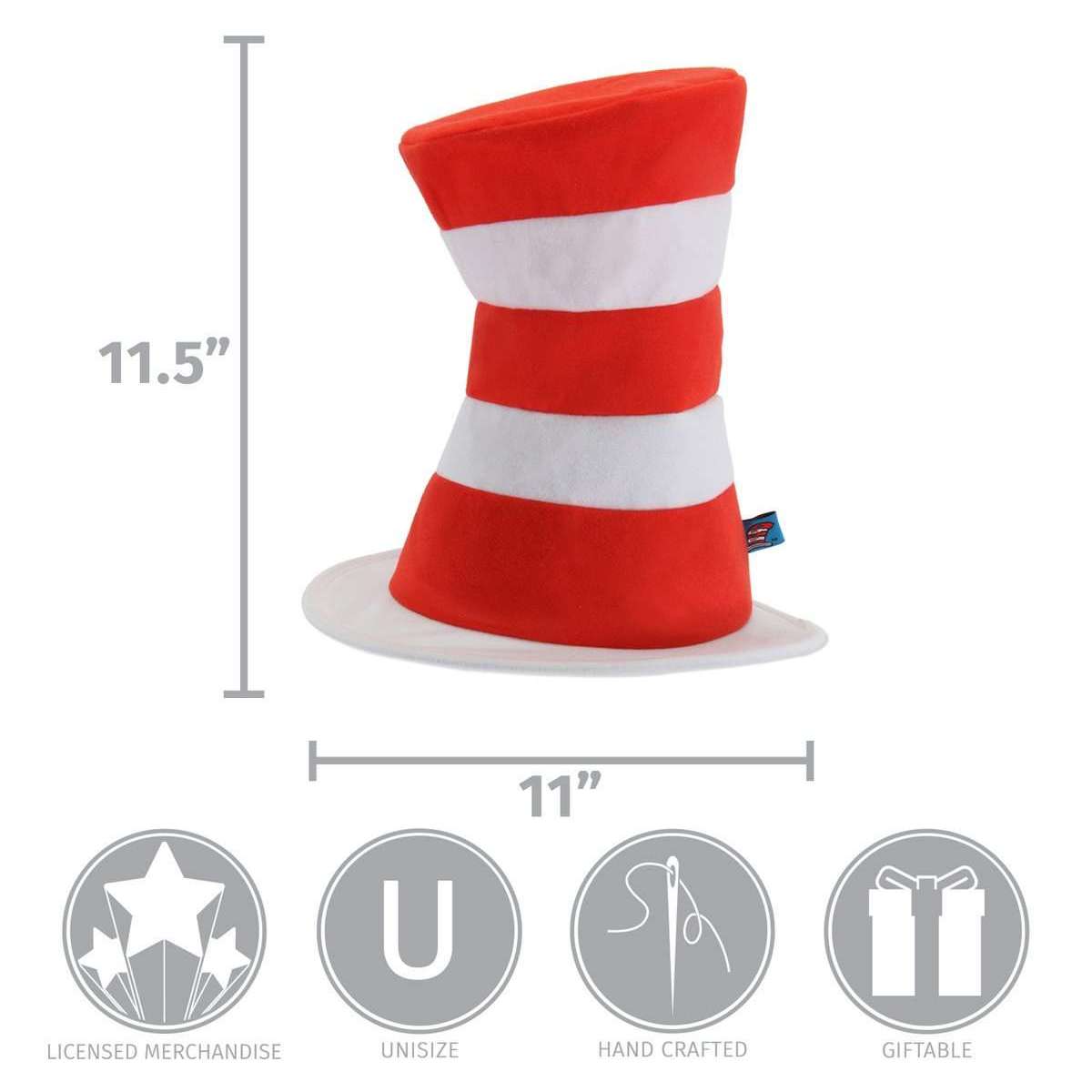 Dr. Seuss Cat In The Hat Red & White Striped Hat