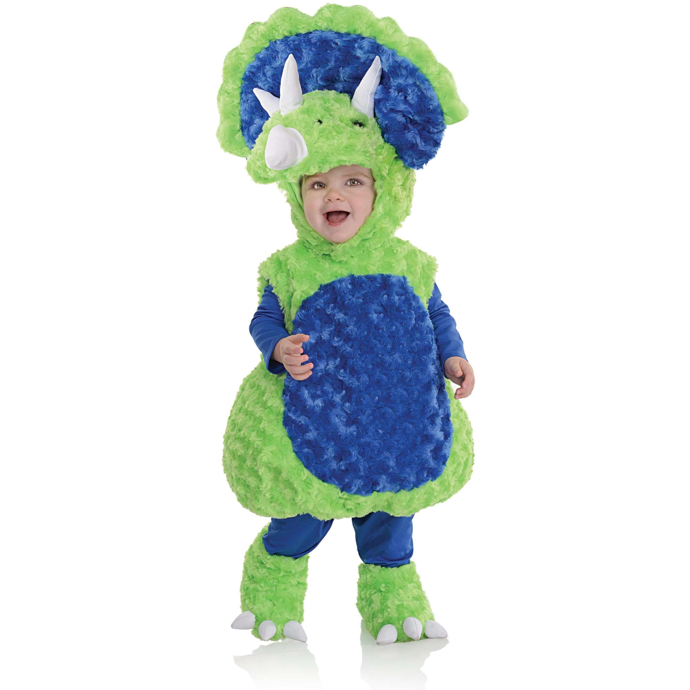 Green & Blue Triceratops Belly Babies/Toddler Costume