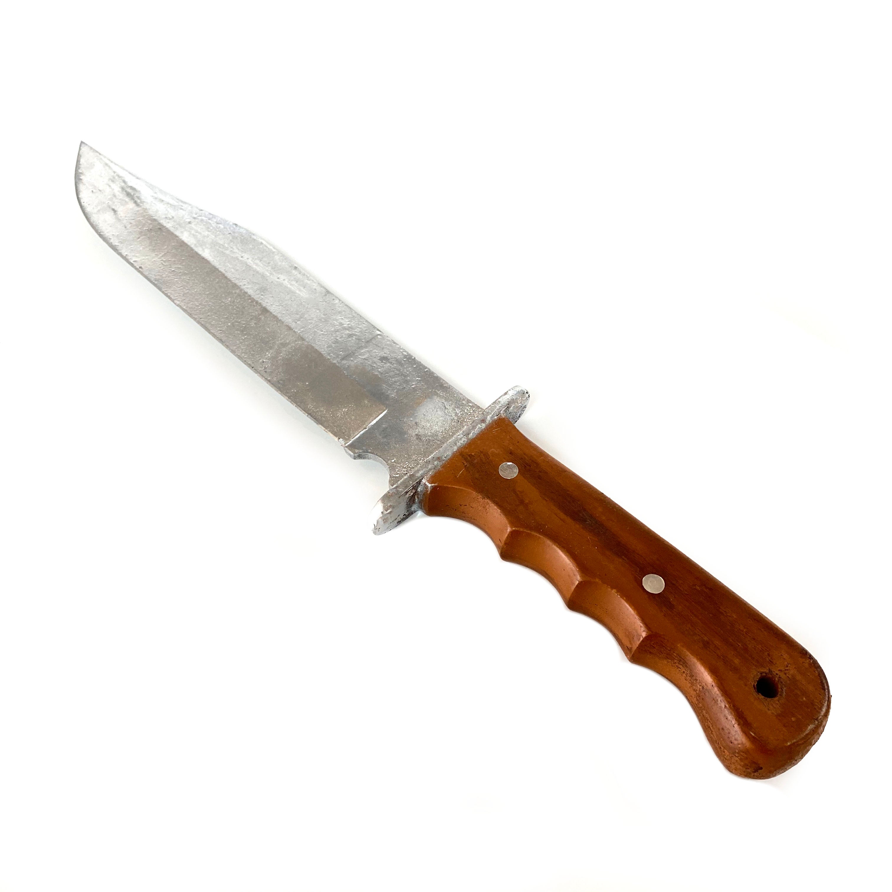 Rigid Plastic Winchester Bowie Knife Replica - New - Silver Blade with Brown Handle