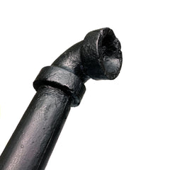 Foam Rubber Metal Pipe with Fittings Action Stunt Prop - Black - Black