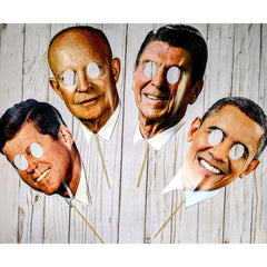 President On A Stick - Paper Masks
