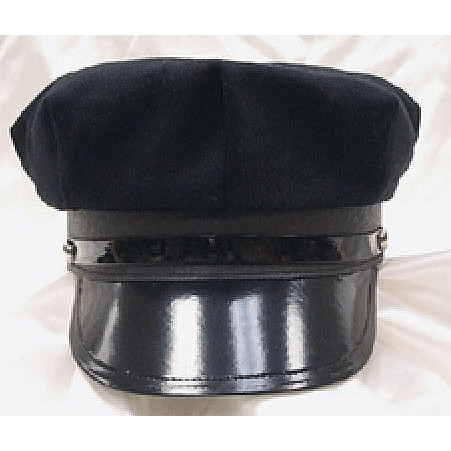 Black Cotton Chauffeur Hat