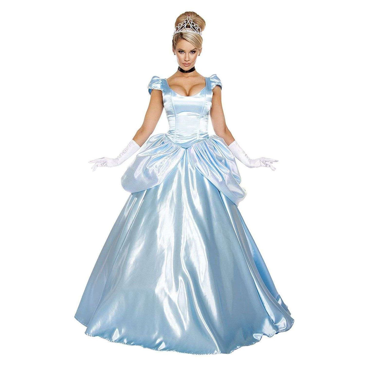 Stroke of Midnight Maiden Cinderella Blue Ball Gown Dress Adult Costume