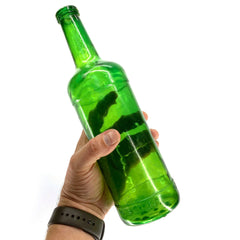 SMASHProps Breakaway Russian Vodka Bottle Prop - DARK GREEN translucent - Dark Green Translucent
