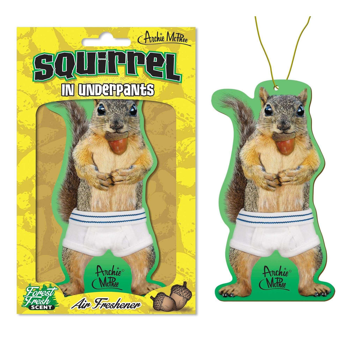 Squirrel in Underpants Forest Scented Air Freshener
