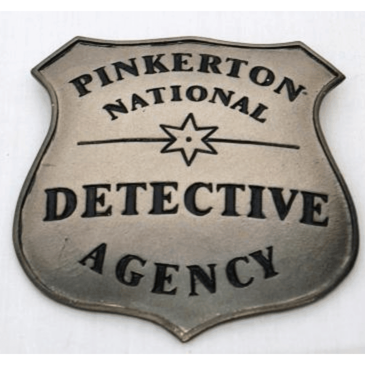 Pinkerton Detective Badge