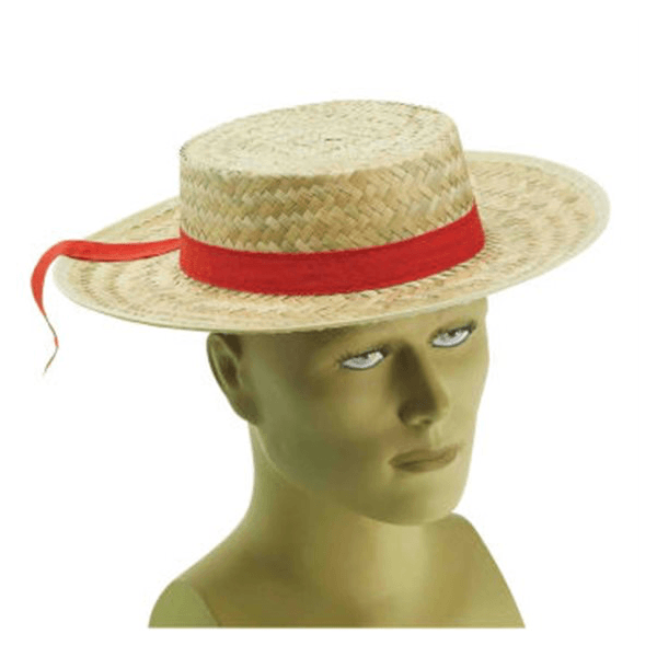 Straw Gondolier Adult Sized Hat