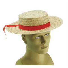 Straw Gondolier Adult Sized Hat