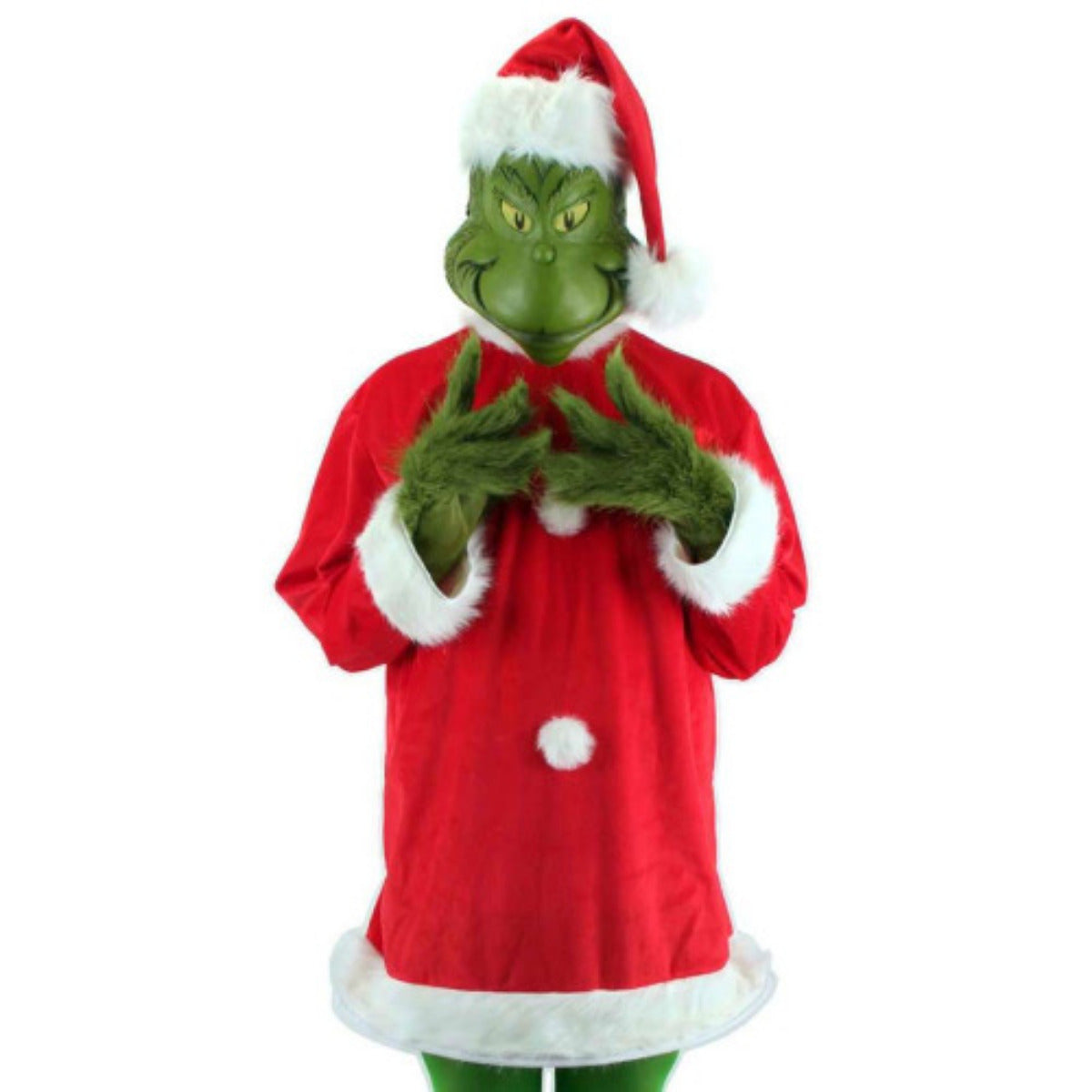 Plus Size Santa Grinch Costume for Adults