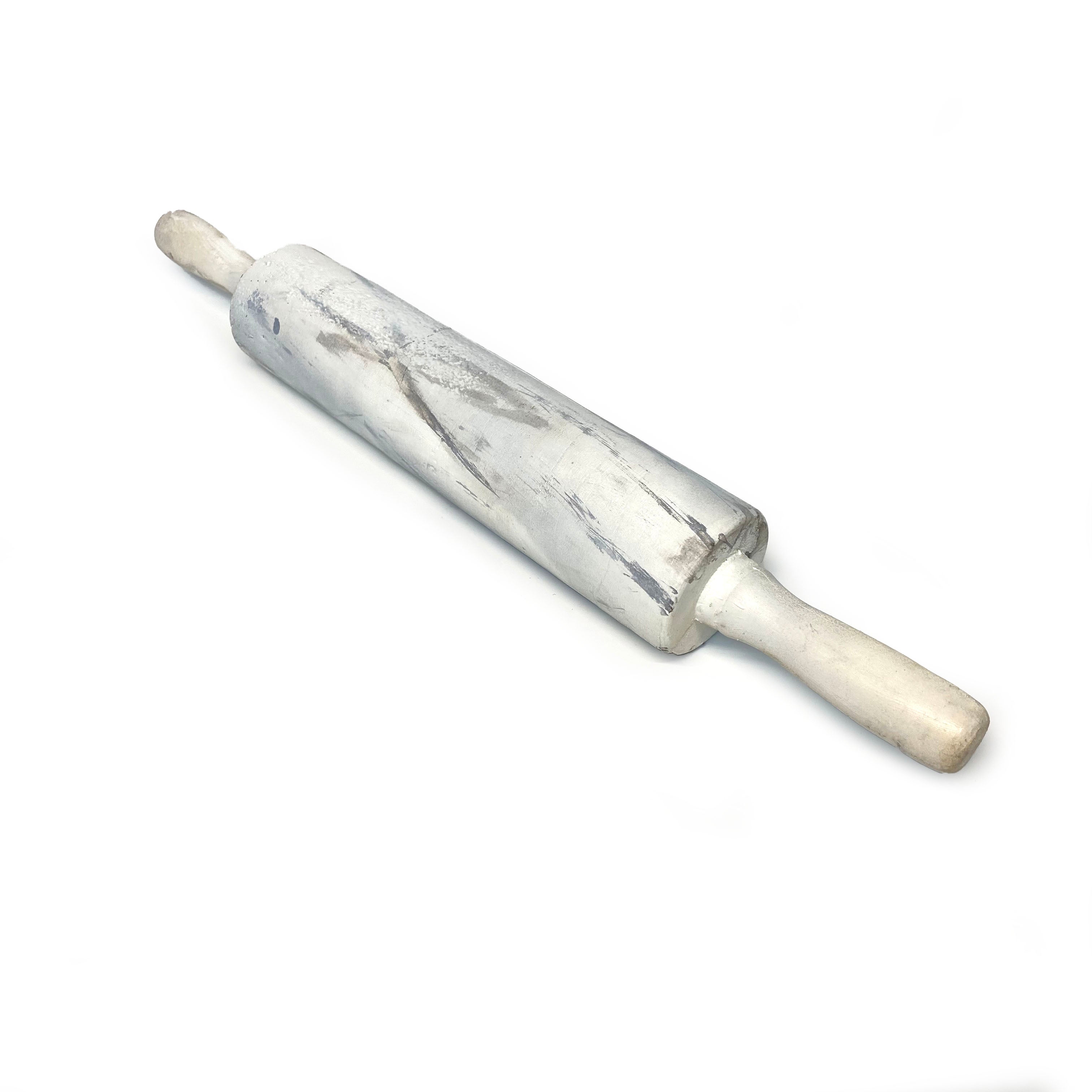 Foam Rubber Rolling Pin Prop - WHITE MARBLE - White Marble
