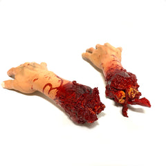 Severed Hand and Wrist - Foam Rubber with Gore Effects - Pair - Both Hands