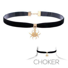 Spider Choker Necklace