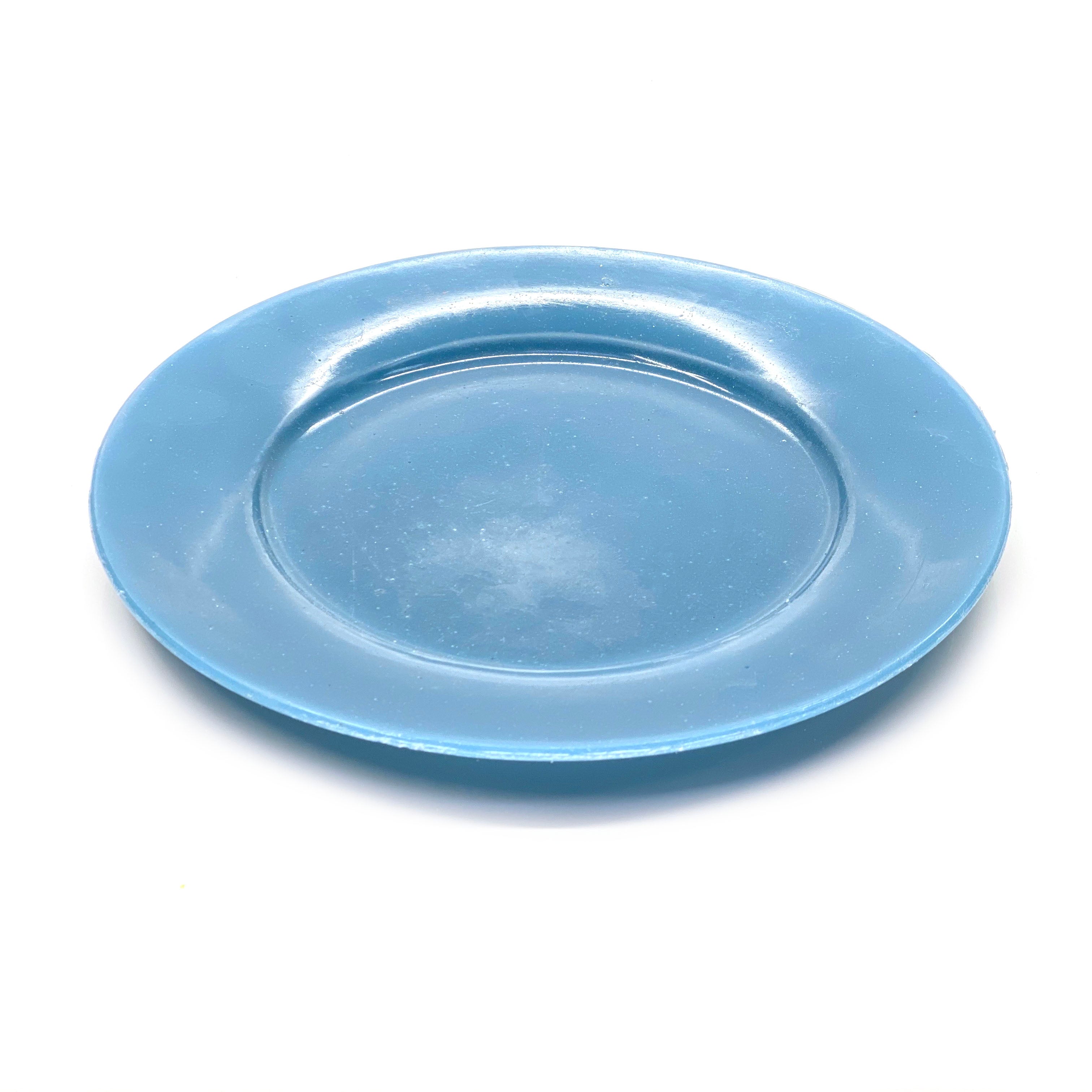 SMASHProps Breakaway Large Dinner Plate - LIGHT BLUE opaque - Light Blue,Opaque