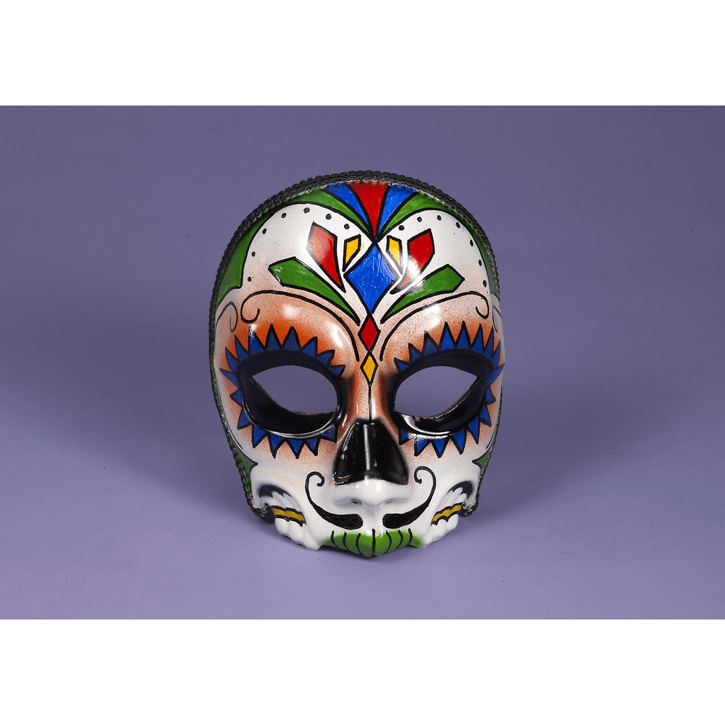 Multicolor Day of The Dead Men's Mask