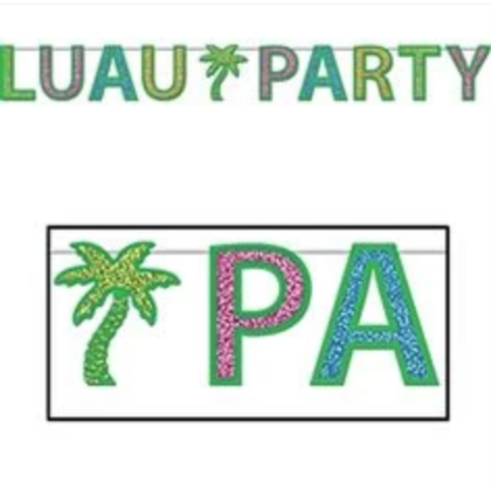 Glitter Streamer "Luau Party”