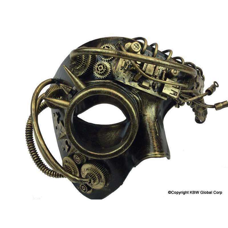 Steampunk Phantom Mask w/ Spikes