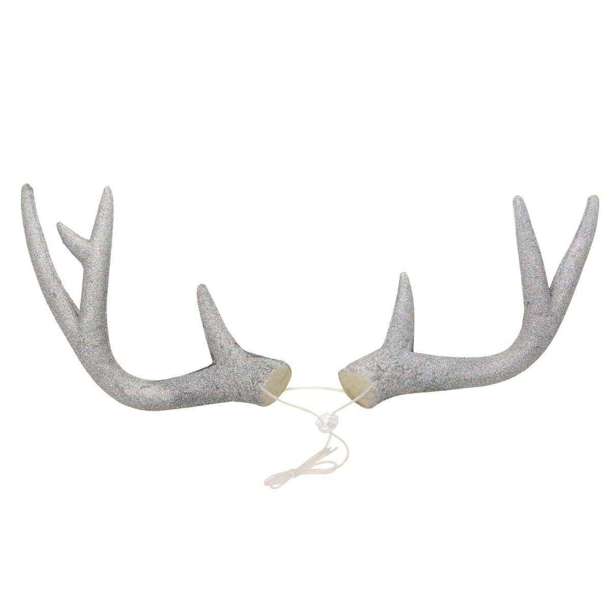 The Queens' Jewels Silver Buck Stags Head Deer Jeweled Glassware