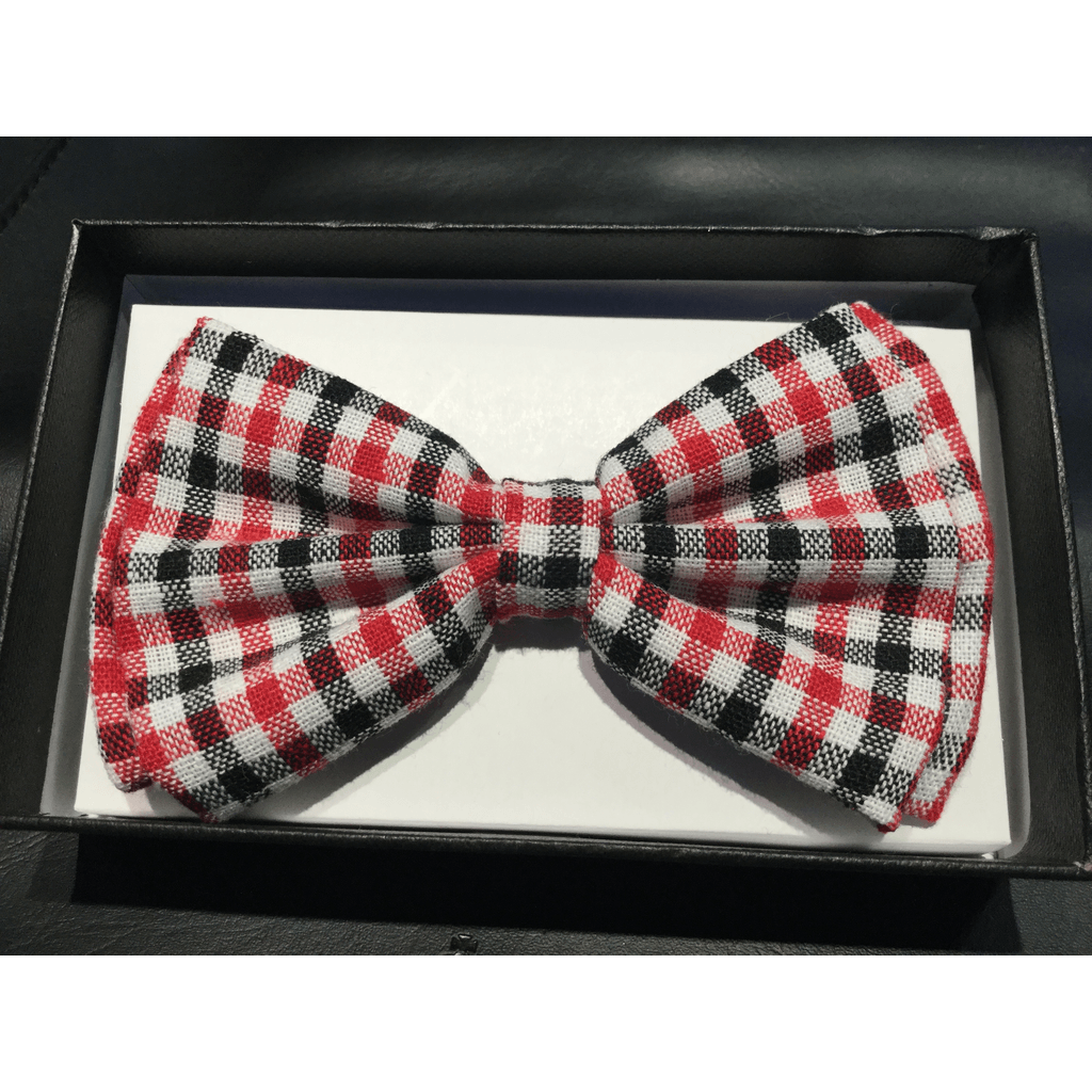 Plaid Checker Bow Tie
