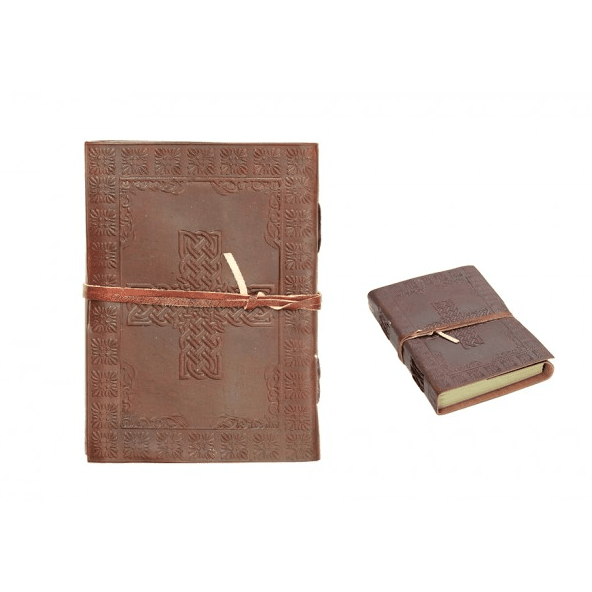 Brown Leather Journal w/ Celtric Cross